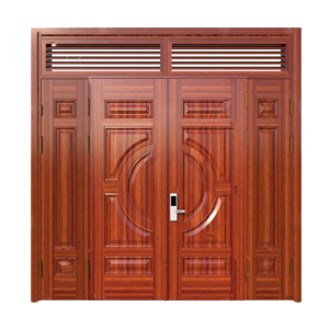 Mẫu cửa thép vân gỗ 4 cánh GLX-130L-4C-NC