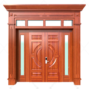 Mẫu cửa thép vân gỗ Galaxy 4 cánh GLX-4CK-2