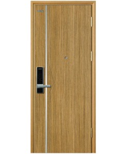 Mẫu cửa thép vân gỗ Galaxy 1 cánh GLX-STEEL-508